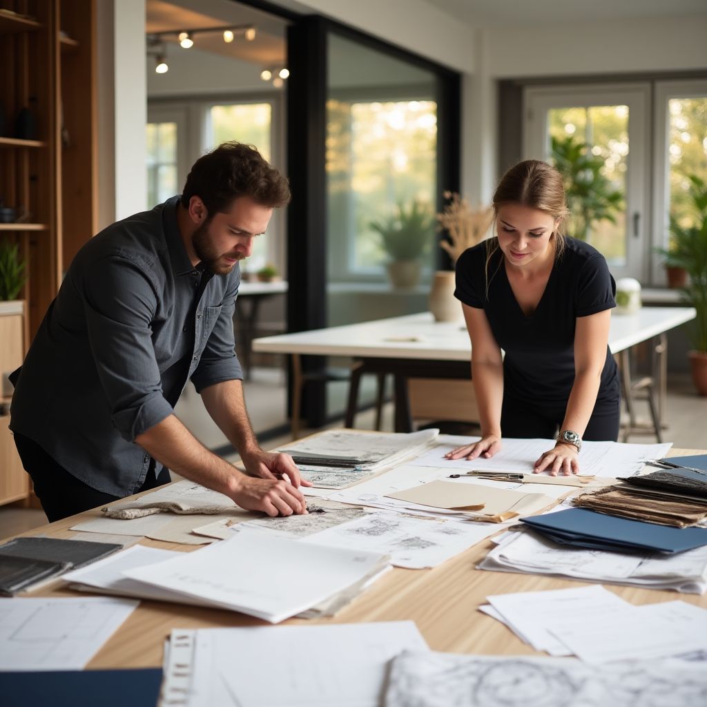 Zespół Elite Design podczas pracy nad projektem