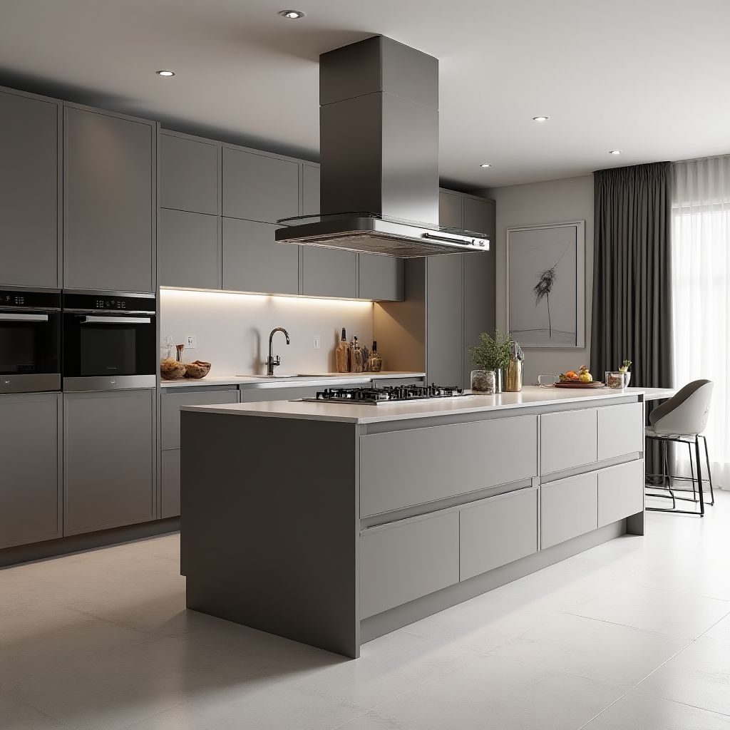 Nowoczesna kuchnia z wyspą