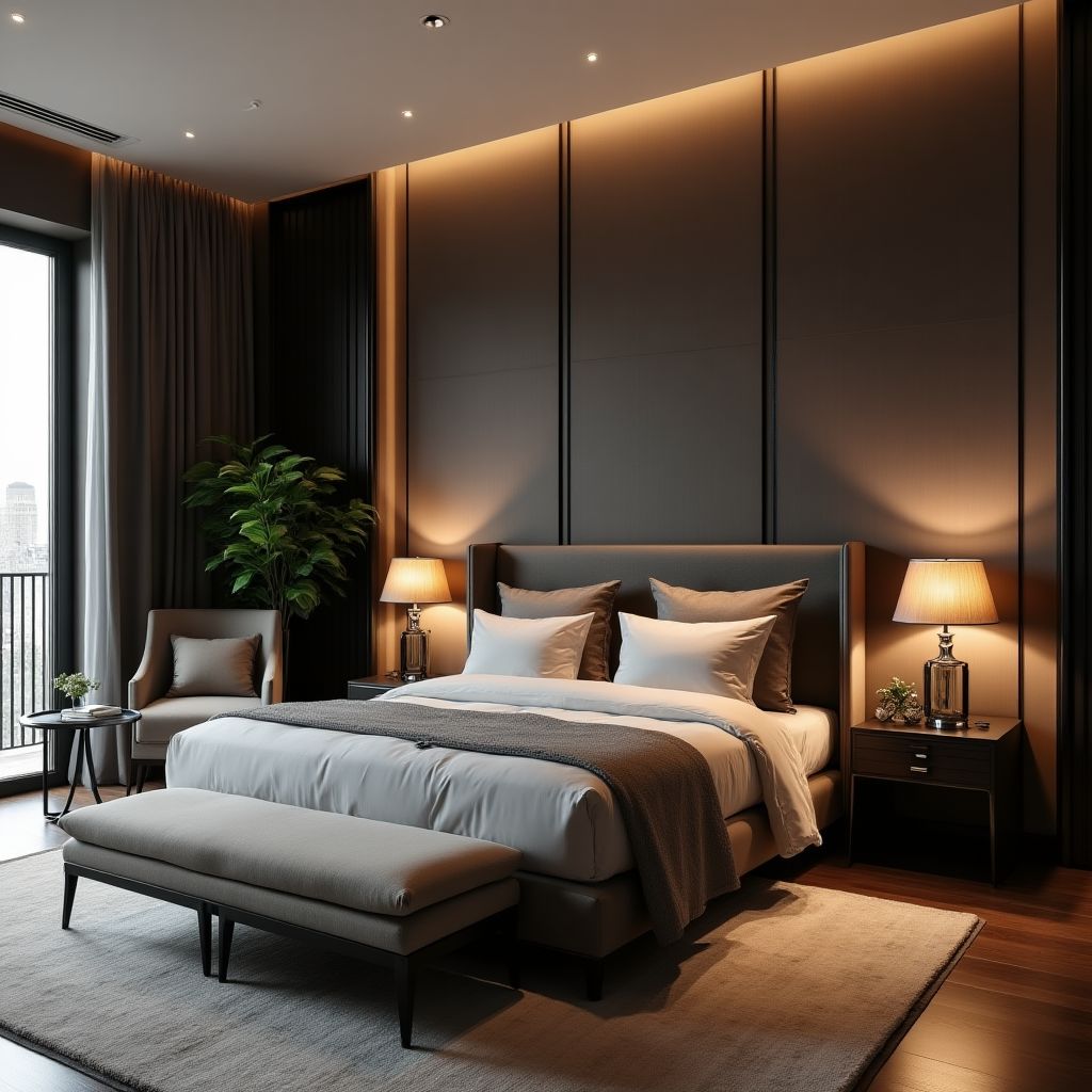 Elegancka sypialnia master