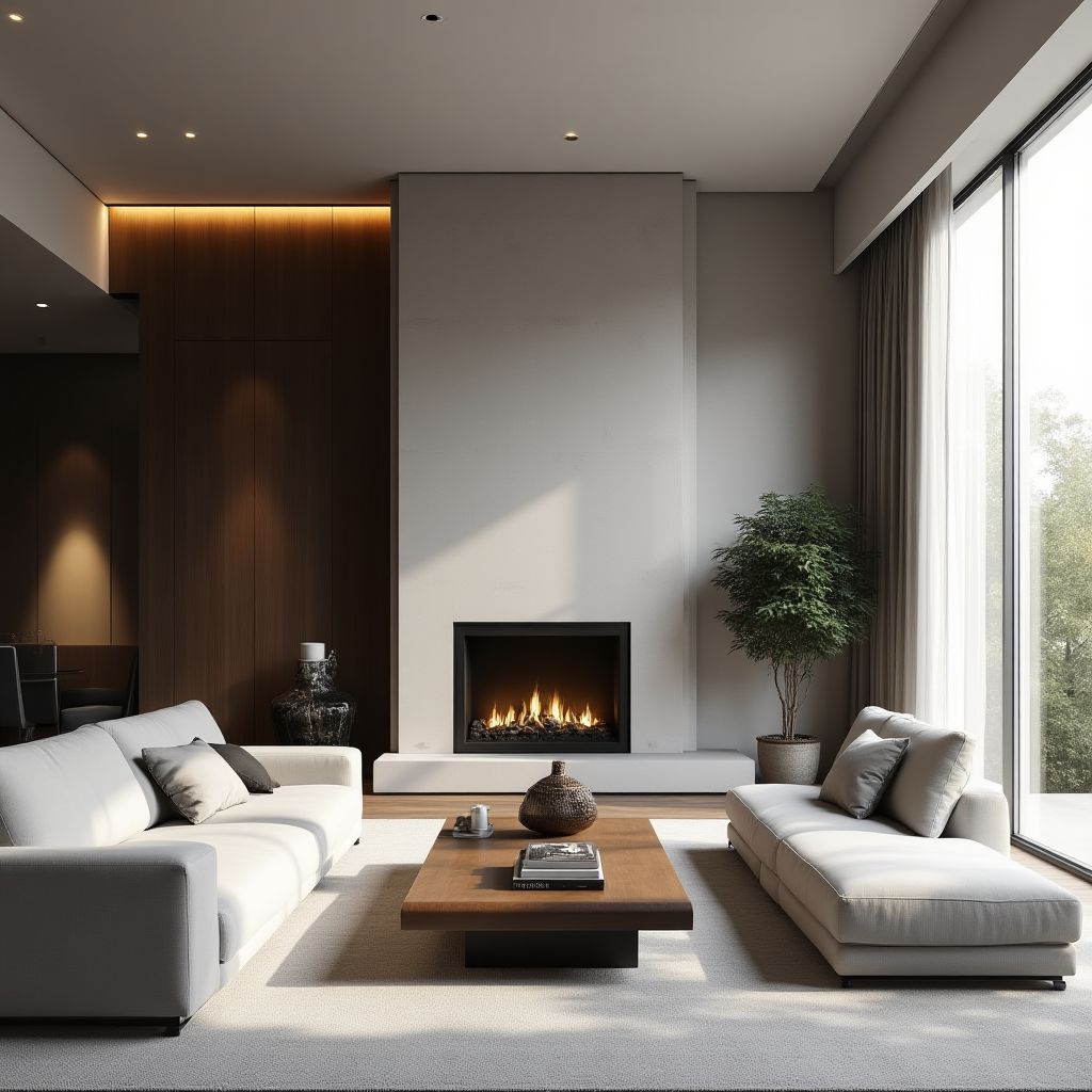 Luksusowy salon w apartamencie